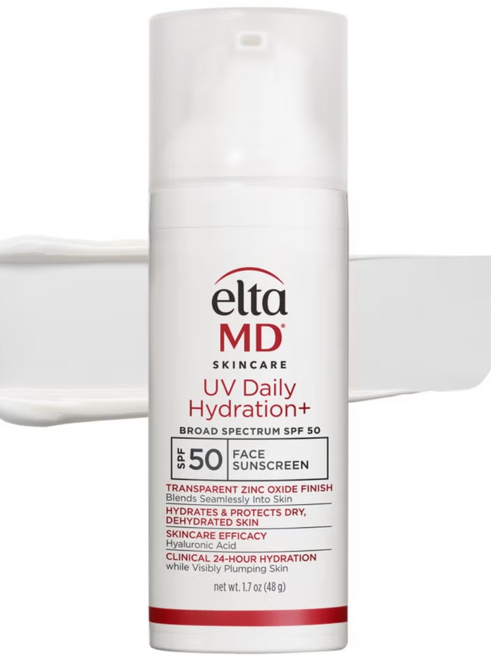 EltaMD UV Daily Hydration+ SPF 50 with hyaluronic acid + 24 hour sun protection